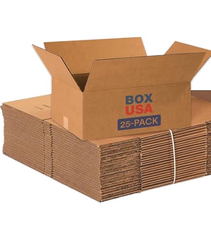 Lot De 20 Boîtes En Carton Ondulé - 39x29x10 Cm, Légères Et Résistantes, Pour Déménagement, Stockage Ou Expédition