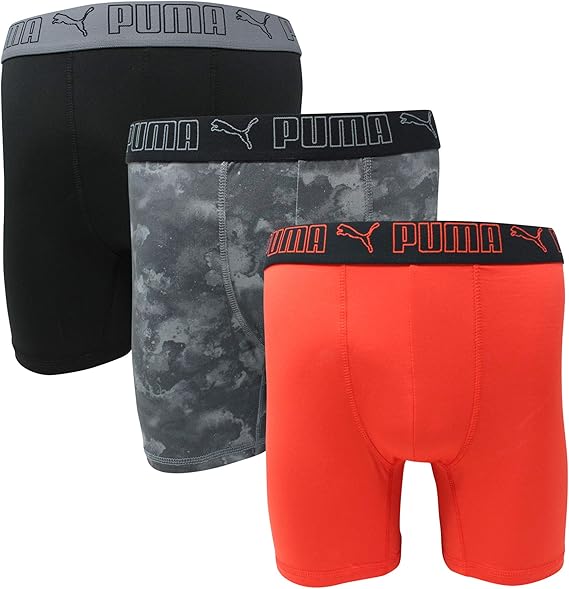 Puma men's 3 pack tech boxer brief Clearance