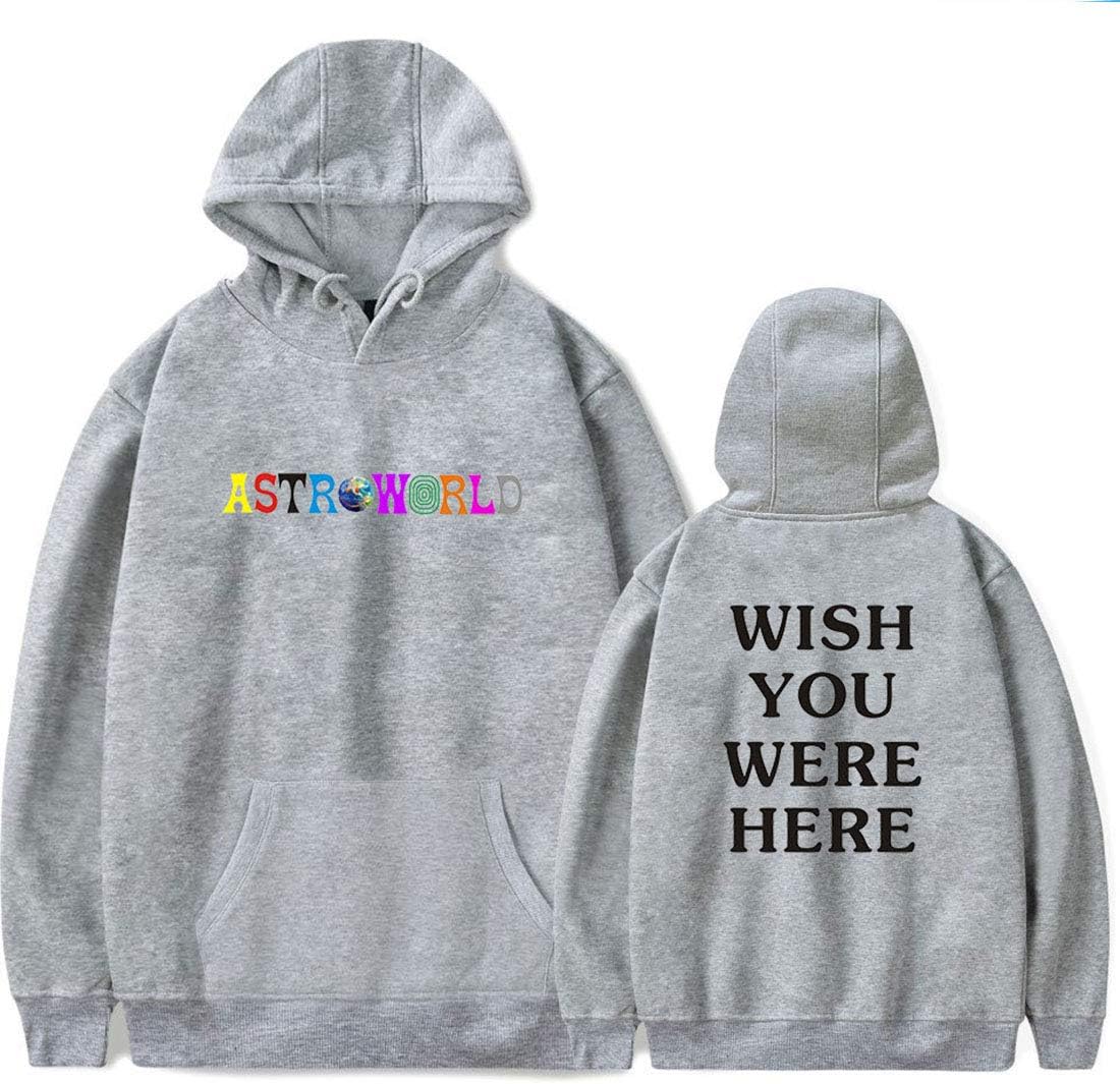 BTS Print Travis Scotts ASTROWORLD Hooded Hoodies Men/Women Clothes Plus Size Harajuku Hip Hop Hoodies Sweatshirt