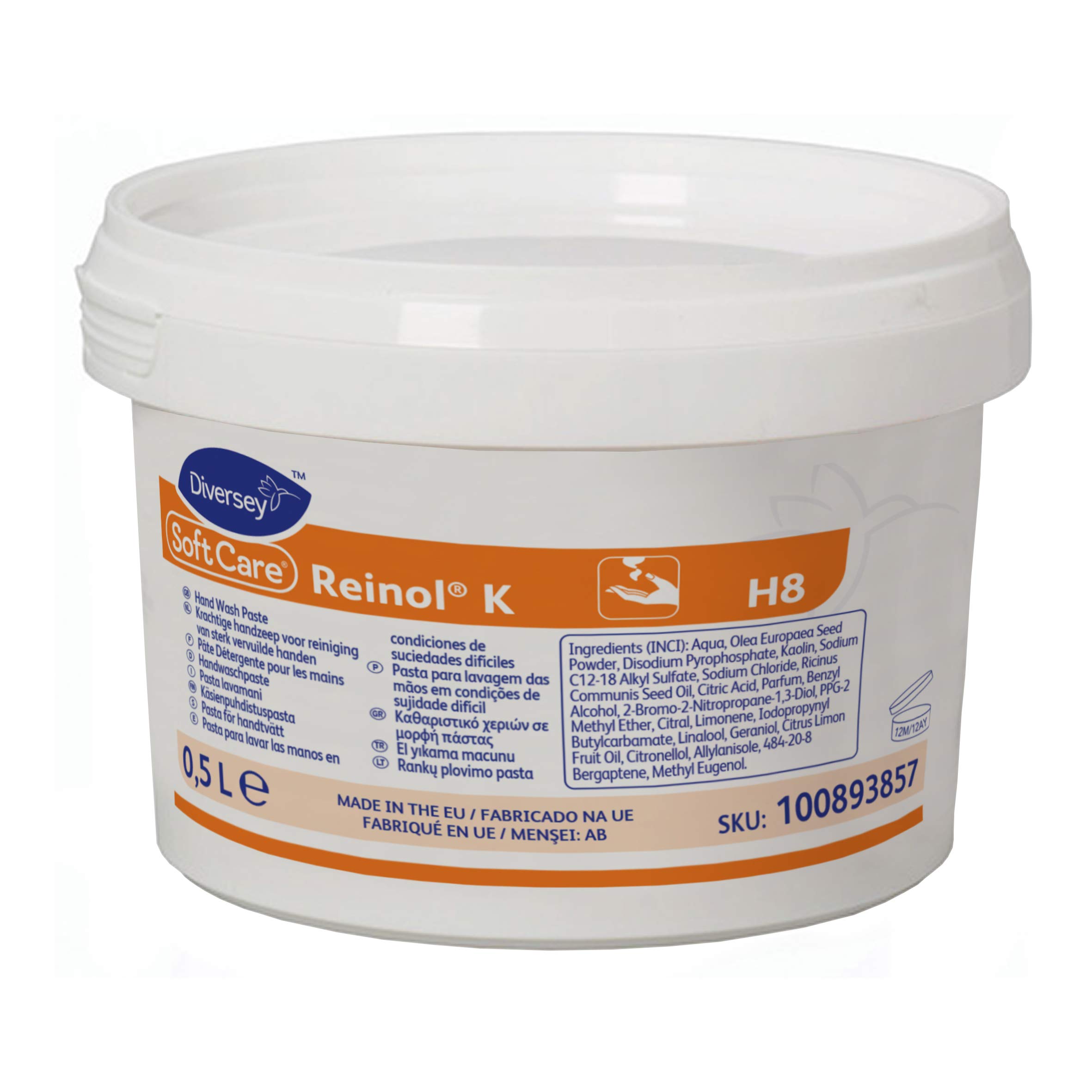 SOFT CARE REINOL K PÉTE LAVANTE POUR MAINS, POT DE 500 ML
