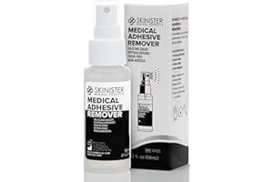 Skinister Medical Adhesive Remover for Skin | Wig, Ostomy, Tape, and Bandage Adhesive Remover | Silicone-Based, Hypoallergeni