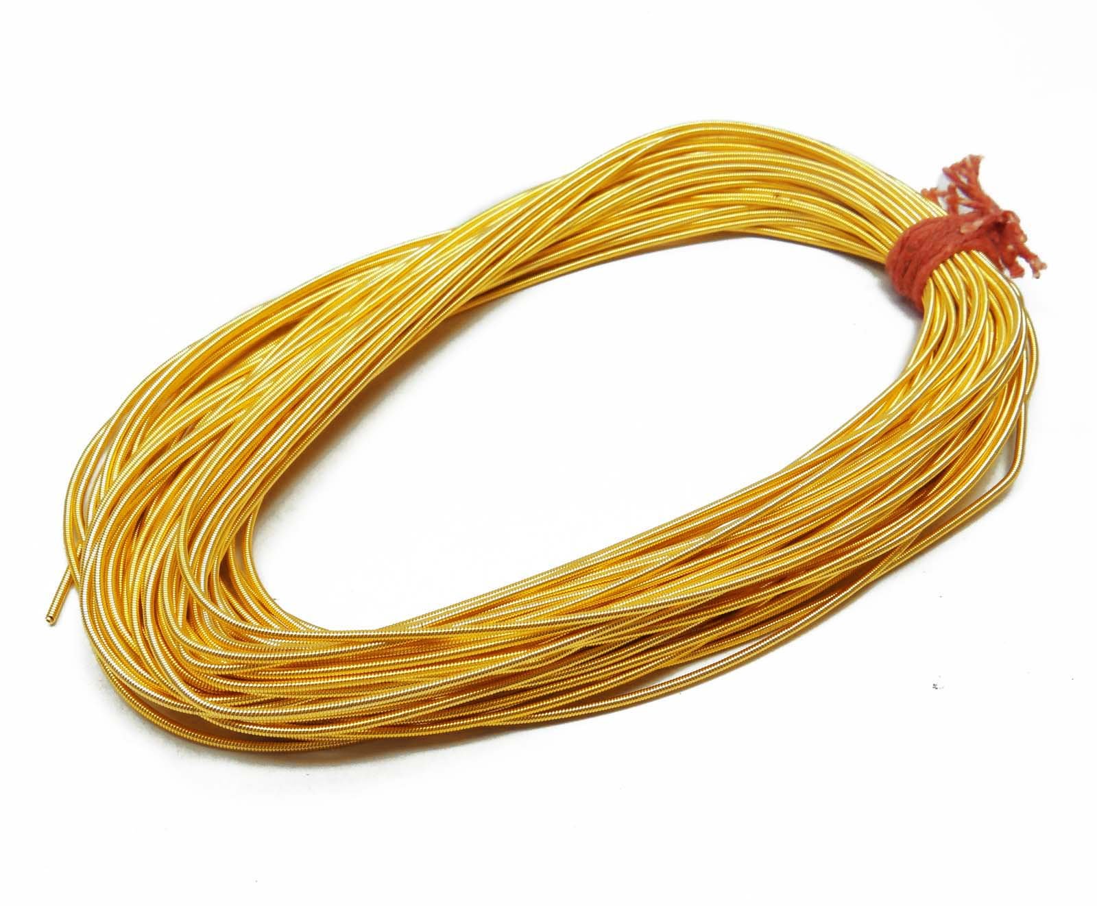 Knitwit Metallic Bullions Wire Rough Purl Golds Decorative Bullion Thread By 100 Grams