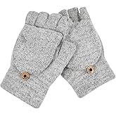 INOOMP Womens Heated Gloves USB Heated Gloves Knitting Hands Full & Half Fingerless Warmer for Indoor Outdoor