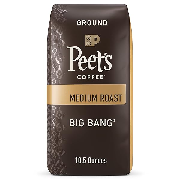 PEET’S COFFEE, MEDIUM ROAST GROUND COFFEE – BIG BANG 10.5 OUNCE BAG
