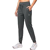 G Gradual Women's Fleece Lined Joggers High Waisted Water Resistant Thermal Winter Sweatpants Running Hiking Pockets