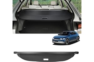 VEENJOY Cargo Cover for Hyundai Ioniq 5 2025 2024 2023 2022 Accessories Retractable Trunk Cover Security Shielding Shade Cargo Luggage Cover Trunk Privacy Protection (Carbon Fiber Texture)