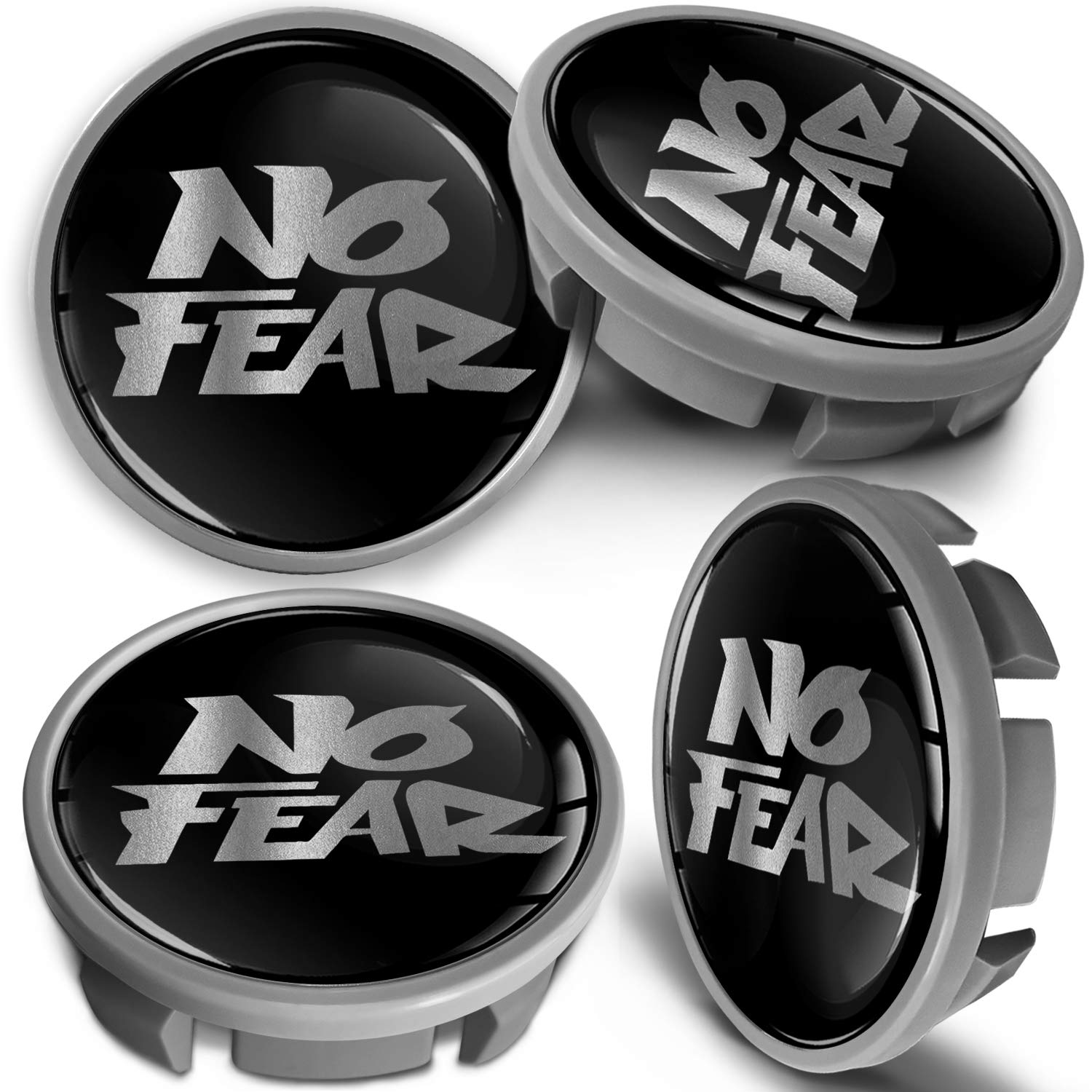 SkinoEu 4 x 65mm Wheel Centre Alloy Hub Center Caps Compatible with VW 3B7 601 171 / 6U7 601 171 Silver Hubcaps CVS 3 Z*