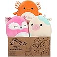 Squishmallows Official Kellytoy 8" Plush Mystery Pack - Styles Will Vary in Surprise Box That Includes Three 8" Plush