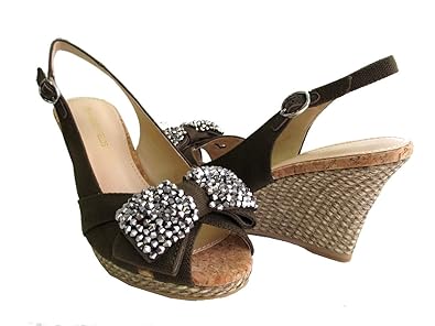 Amazon ストロベリーフィールズ St 5708 ビジューリボン ウェッジ