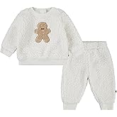HUGGIES unisex-baby Crewneck Sweatshirt and Pants 2-piece Outfit Set