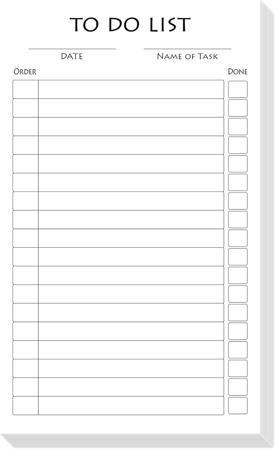White To-Do List Vertical Index Note Cards, Organize Planner for Grocery list, Priorities, Meals, Tasks, Calendar Appointments, Exercise, Events, Reminders | 3” X 5” Inches Card | 100 Sheets Per Pack