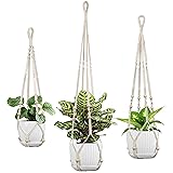 IDEEEPAN Macrame Plant Hanger - Fits 4 to 15 inches