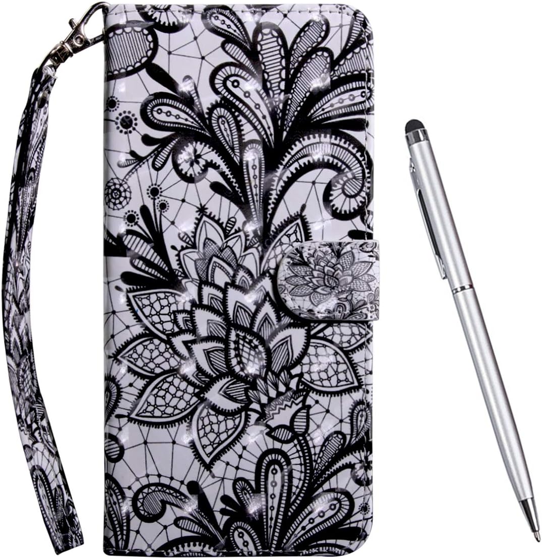 TOUCASA for Galaxy A51 Case, [3D Glitter] Bookstyle Wallet Case Retro Premium PU Leather Shockproof Flip Magnetic Kickstand Card Slots Folio Protection Case for Samsung Galaxy A51 (Mandala)