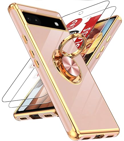 Unov Compatible With Pixel 6a Case Clear With Design Soft TPU Shock - View #4