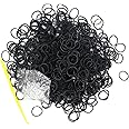 3000PCS Loom RubberBands Kit with 75 Clips,5 Hooks, Premium Bracelet Making Kit for Kids Weaving DIY Crafting Gift(Black)