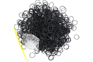 SALOME IDEA 3000PCS Loom RubberBands Kit with 75 Clips,5 Hooks, Premium Bracelet Making Kit for Kids Weaving DIY Crafting Gift(Black)