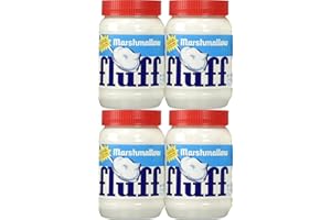 VALUBNDL: Marshmallow Fluff Spread (4 Pack) – 213g (7.5oz) Jars – 852g Total Bulk – The Original Gluten-Free Marshmallow Trea