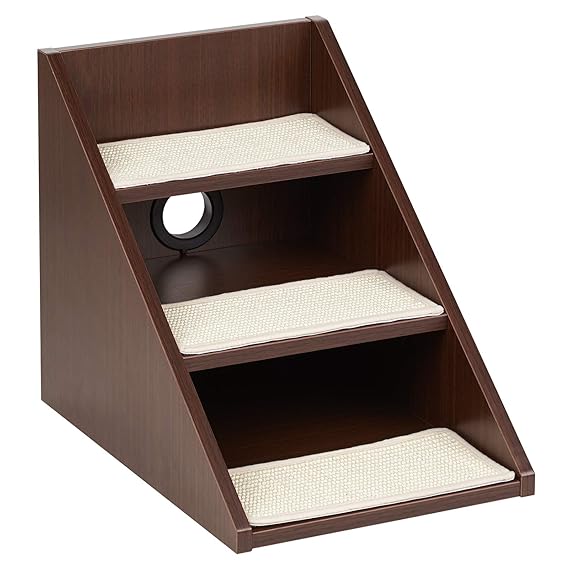 Me & My Pets - Haustiertreppe mit 3 Stufen - Dunkelbraun