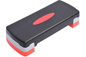 Stanz (TM) Adjustable Aerobic Stepper Step Exercise Trainer Workout Fitness Yoga Risers Overall Size: 26.8-Inch L x 11.4-Inch
