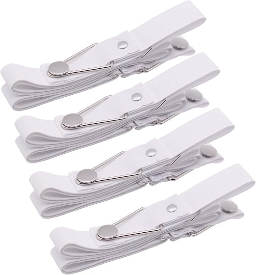 Amazon Com Jajaplus Bed Sheet Holder Straps Fasteners Grippers Band Adjustable Fitted Suspenders Clips Set Of 4 Home Kitchen