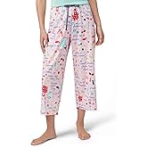 HUE Women's Summer Vacation Pajama Separates, Soft, Whimsical Print Pjs with Tropical Beach Themes, Flip Flops, Cocktails