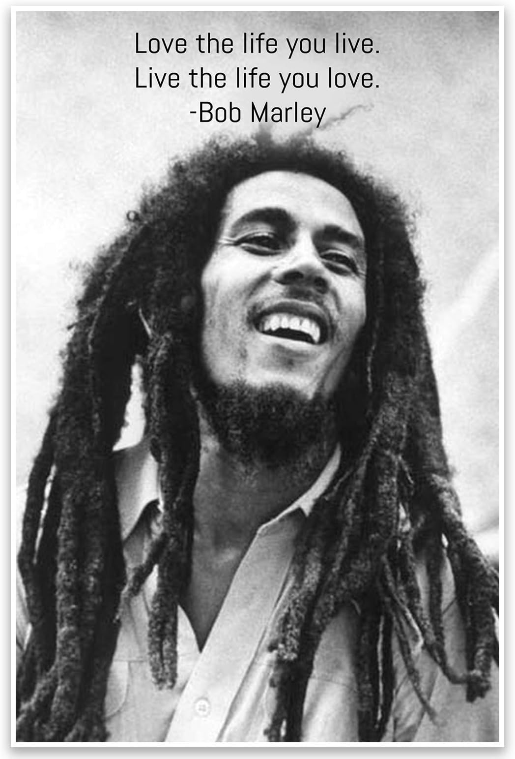 Bob Marley Motivational Quote Wall Art Poster