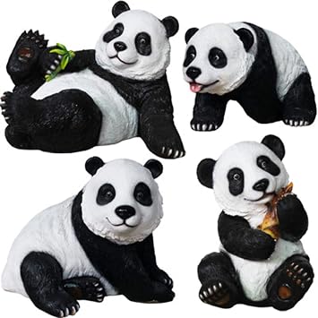 FRP, Simulación, Adornos De Animales Panda, Jardín Urbano Al Aire ...