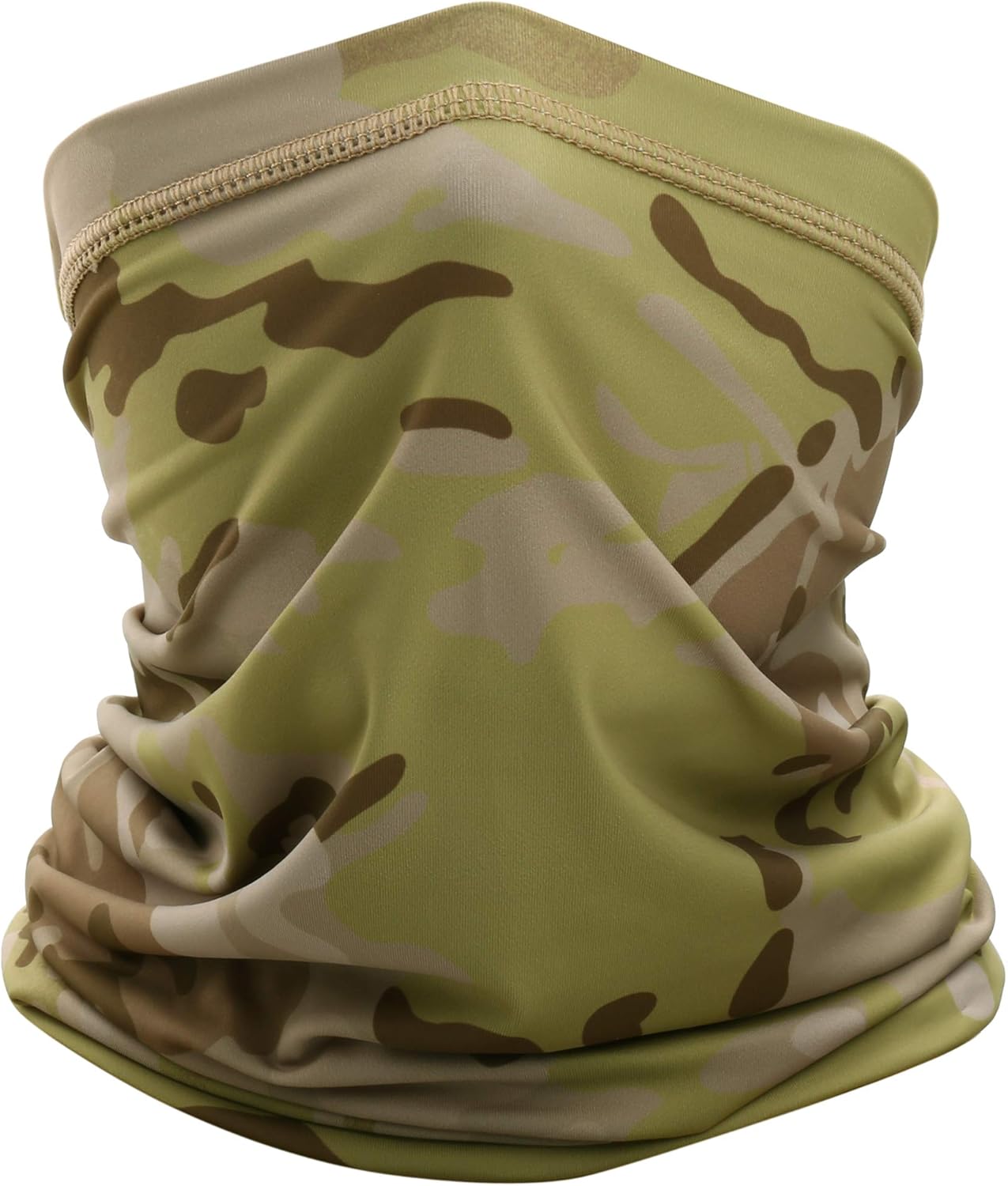 WTACTFUL 2 Pack - Lightweight Soft Neck Gaiter Neck Warmer Face Mask Windproof Protection Cover for Motorcycle Cycling Fishing Hunting Hiking Riding Climbing Ski Snowboard Outdoor Sports Black Green: Clothing