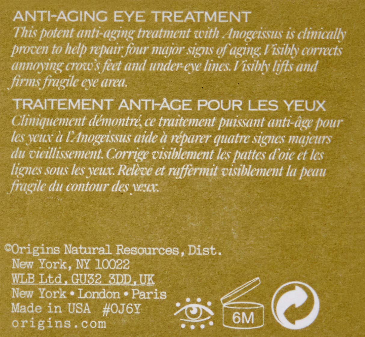 Origins Plantscription Anti-Aging Eye Treatment, 0.5 Ounce: Beauty