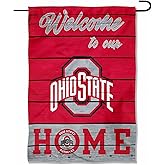 Ohio State Buckeyes Welcome To Our Home Double Sided Garden Yard Flag