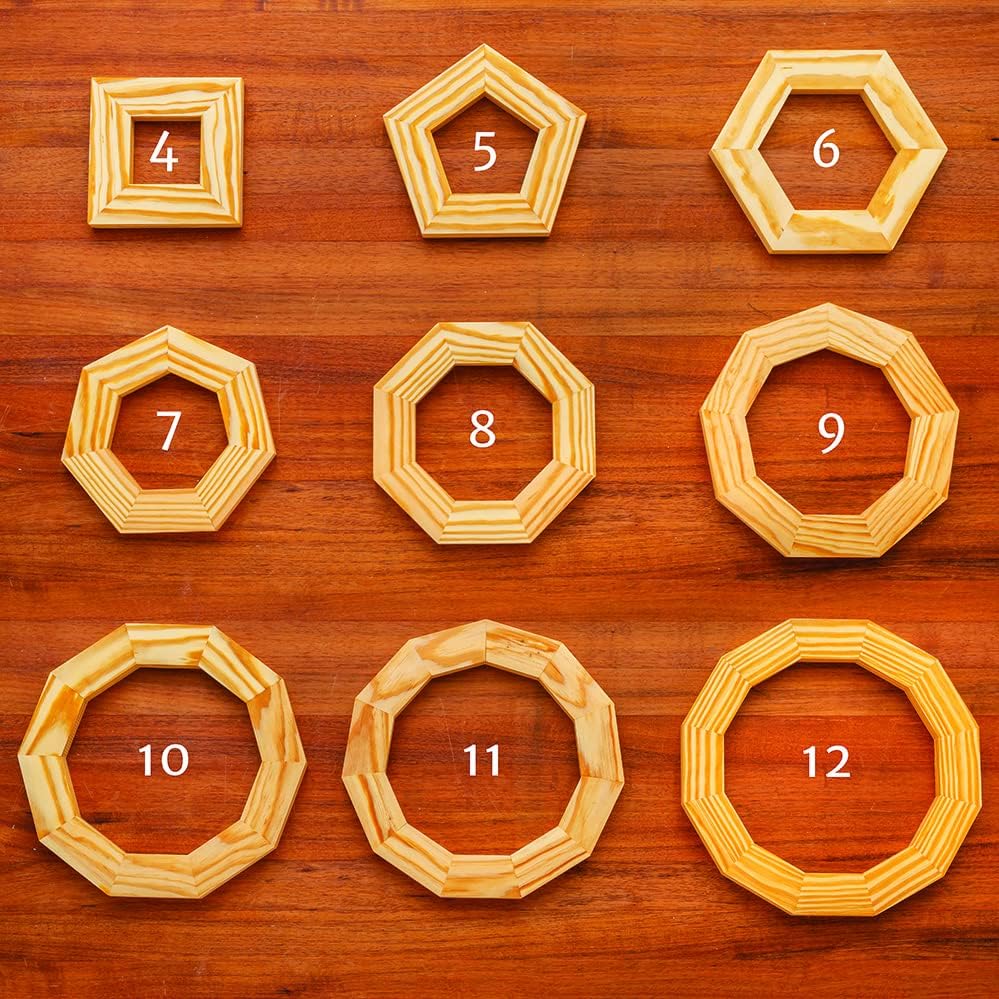 Perfect Miter Saw Setup Blocks (3Piece) 4 to 12 Sided, TightFitting