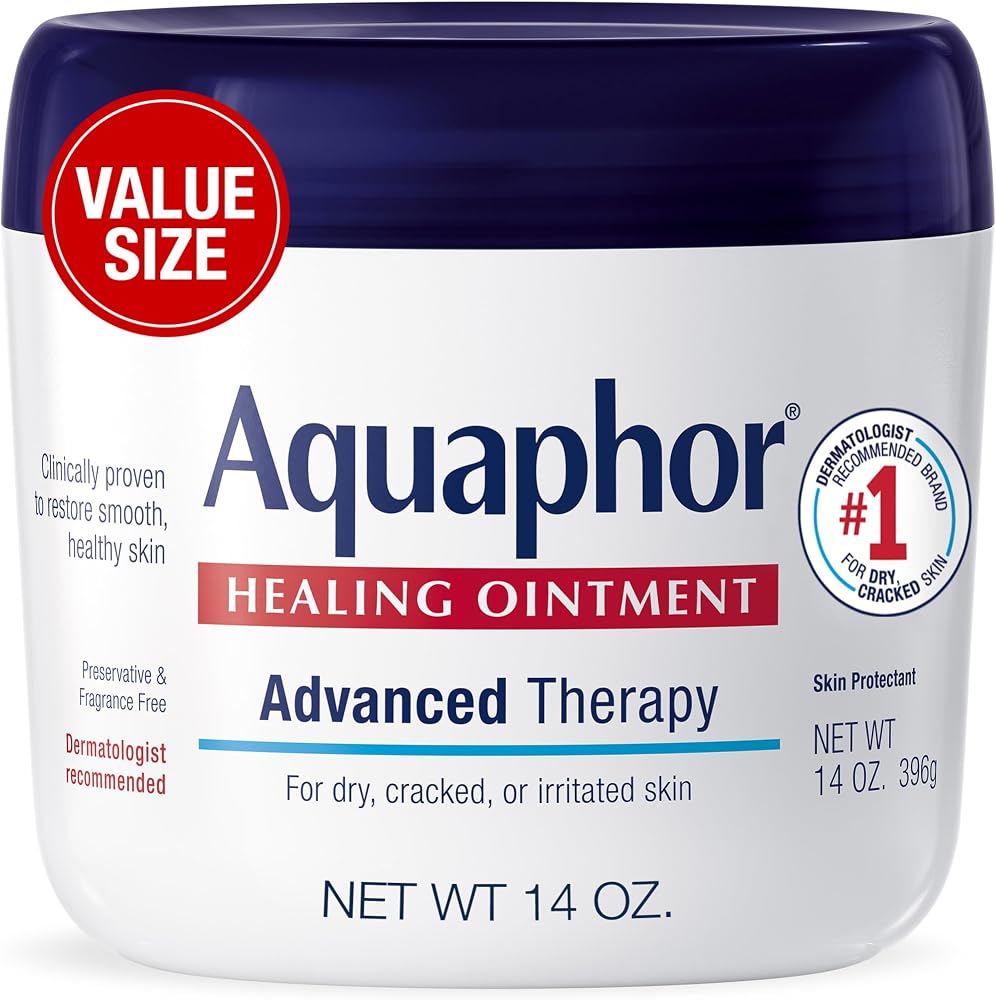 Aquaphor Advanced Therapy Healing Ointment Skin Protectant, 14 OZ | Clinically Proven Skin Protectant Moisturizer for Cracked