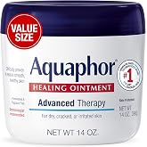 Aquaphor Advanced Therapy Healing Ointment Skin Protectant, 14 OZ | Clinically Proven Skin Protectant Moisturizer for Cracked, Irritated or Dry Skin Relief, Dye and Fragrance Free