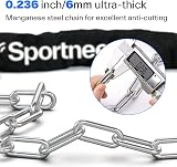 Sportneer Bike Lock 5-Digit Resettable Chain Lock High Security 6mm Mn Steel view 3
