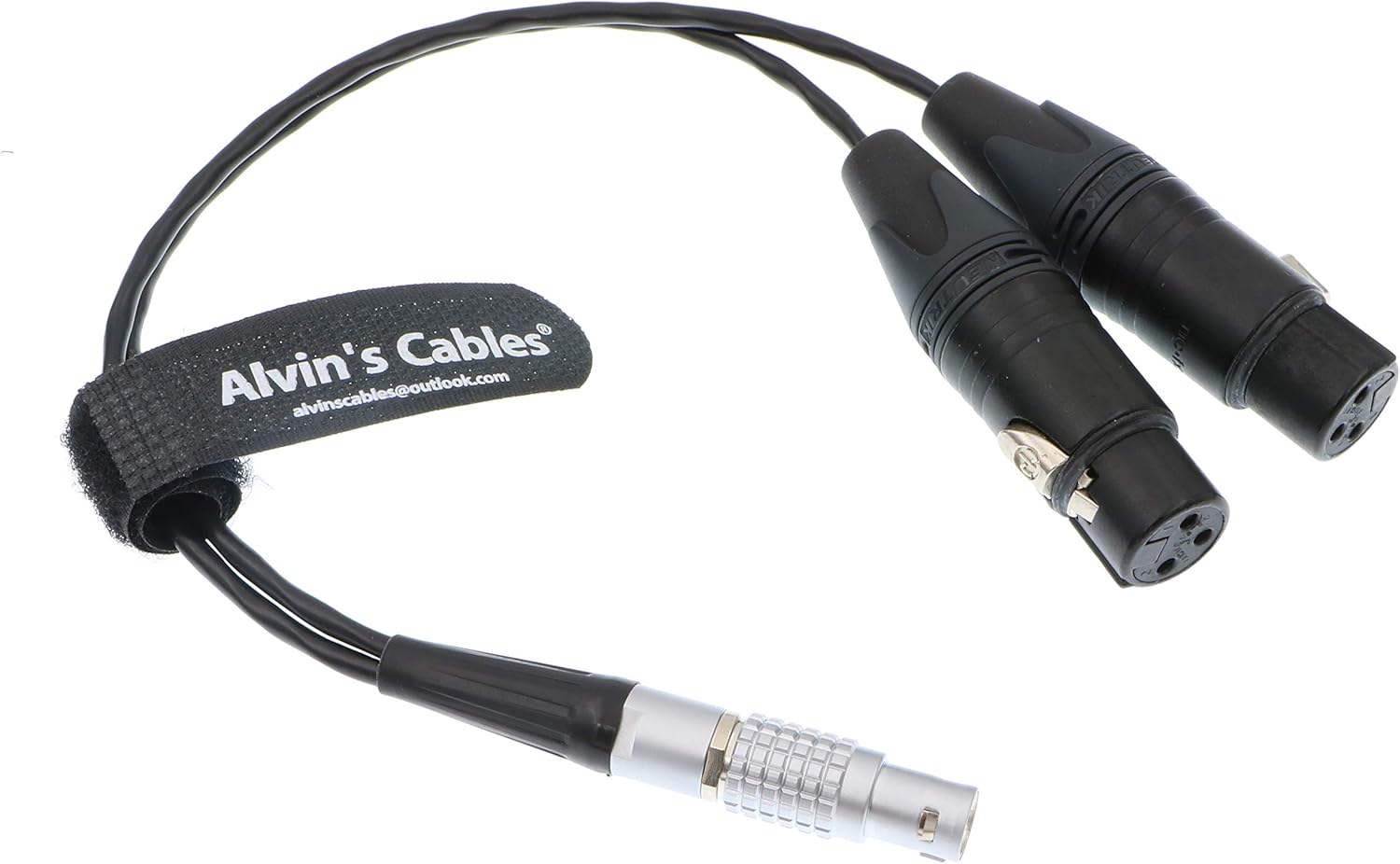 Alvin's Cables XLR Breakout Audio Input Cable for Atomos Shogun Monitor Recorder 10 Pin Male to Dual XLR 3 Pin Female - Image 4