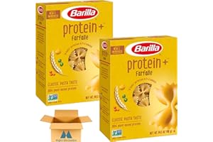 Barilla Farfalle Protein Plus Multigrain Pasta - 14.5 oz (Pack of 2) - With Mighty Merchandise Measuring Spoon
