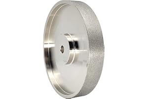 CAQUXIL CBN Grinding Wheel 6 inch, 1" Wide, 1/2" Arbor, Sharpen High Speed Steel Cutting Tools, Grit 180 Medium