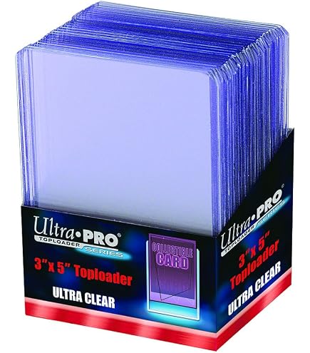 BCW 3.5" X 5" Toploader Card Holders - For Photos, Trading Cards, Index, Gaming