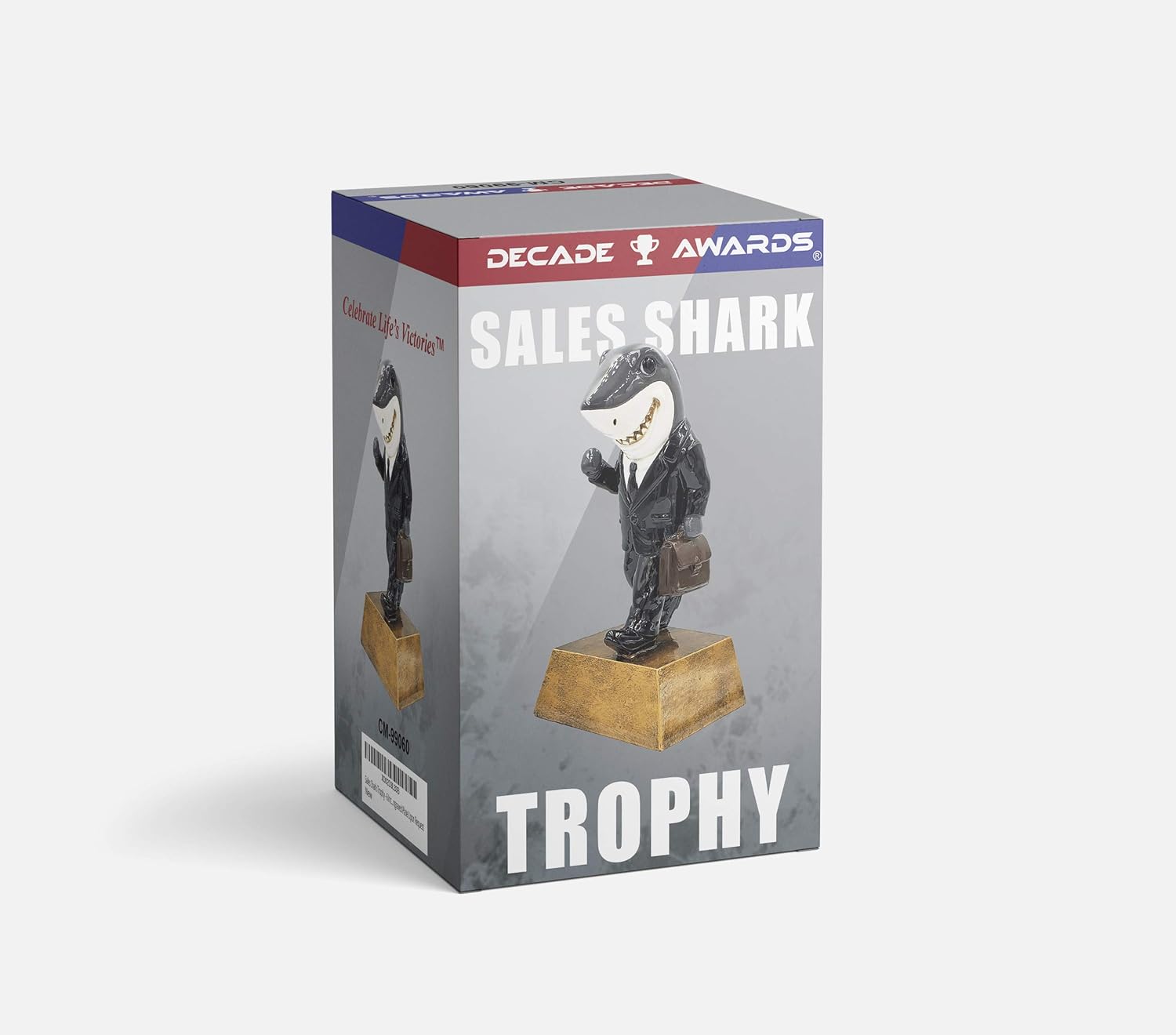 Sales Shark Trophy - Salesperson Success Award - 6 Inch Tall - Engraved Plate Upon Request : Sports & Outdoors