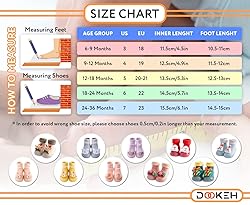 Dookeh Baby Shoes Boys Girls First Walking Shoes