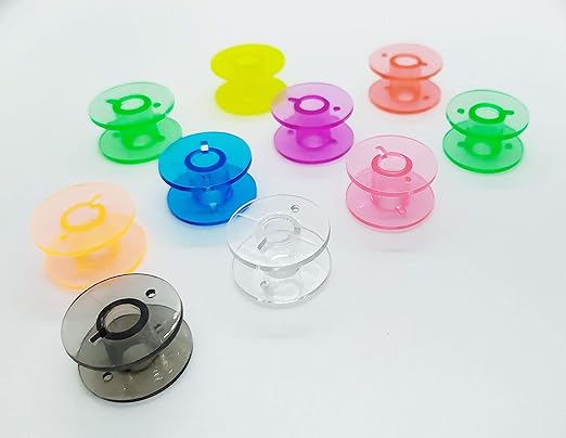 Pack 10 CANILLAS de plastico para Alfa, Juki, Elna, Singer, Lervia, Aeg,: Amazon.es: Hogar