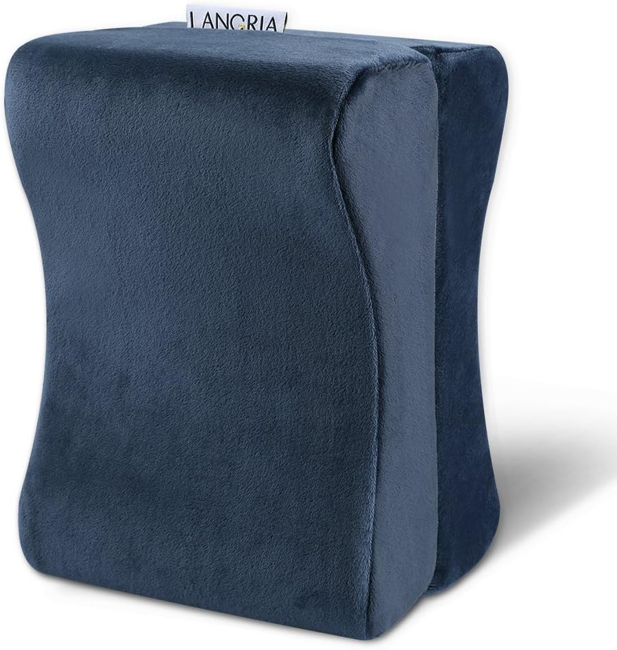 LANGRIA Knee Support Pillow Memory Foam Leg Rest Pillow,for Side
