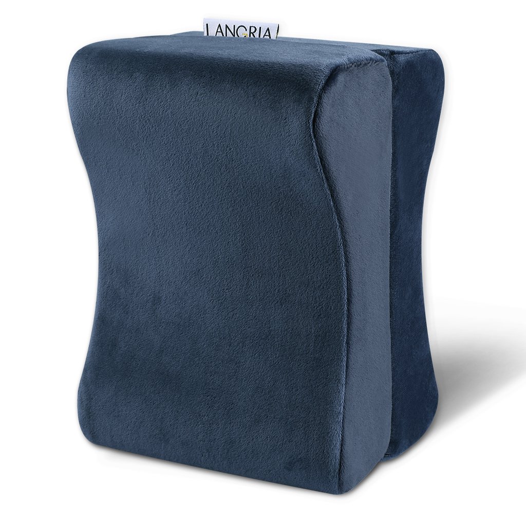 LANGRIA Knee Support Pillow Memory Foam Leg Rest Pillow,for Side