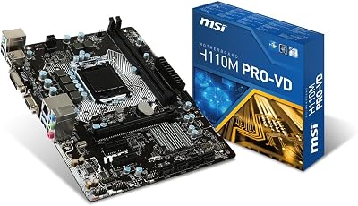 MSI H110M PRO-VD Motherboard mATX Intel H110 LGA 1151 DDR4 Retail