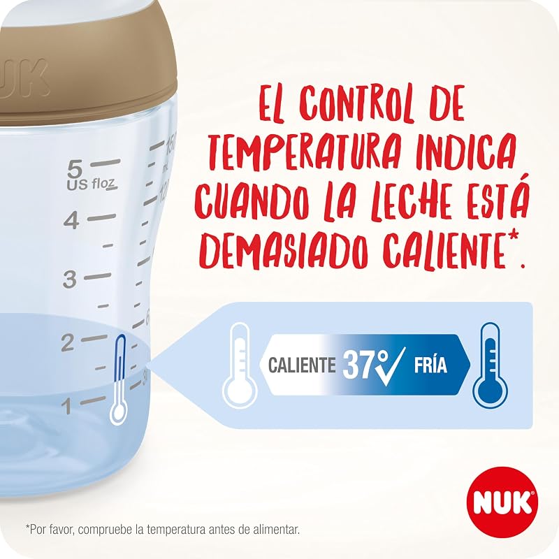 Conjunto de mamadeira nuk perfect match | +0-6 meses | adapta-se ao paladar do bebé | 3 mamadeiras anticólicas e chupeta space | bpa grátis | disneymickey mouse | 4 pcs.