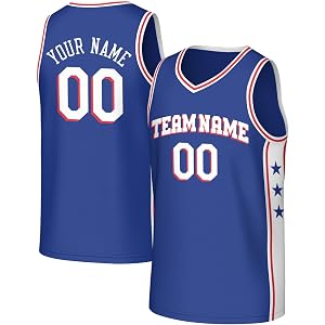 Custom Basketball Jersey Shirt Personalized Team Name Number Logo for Men Adults Youth, Great Gift for Basketball Fans