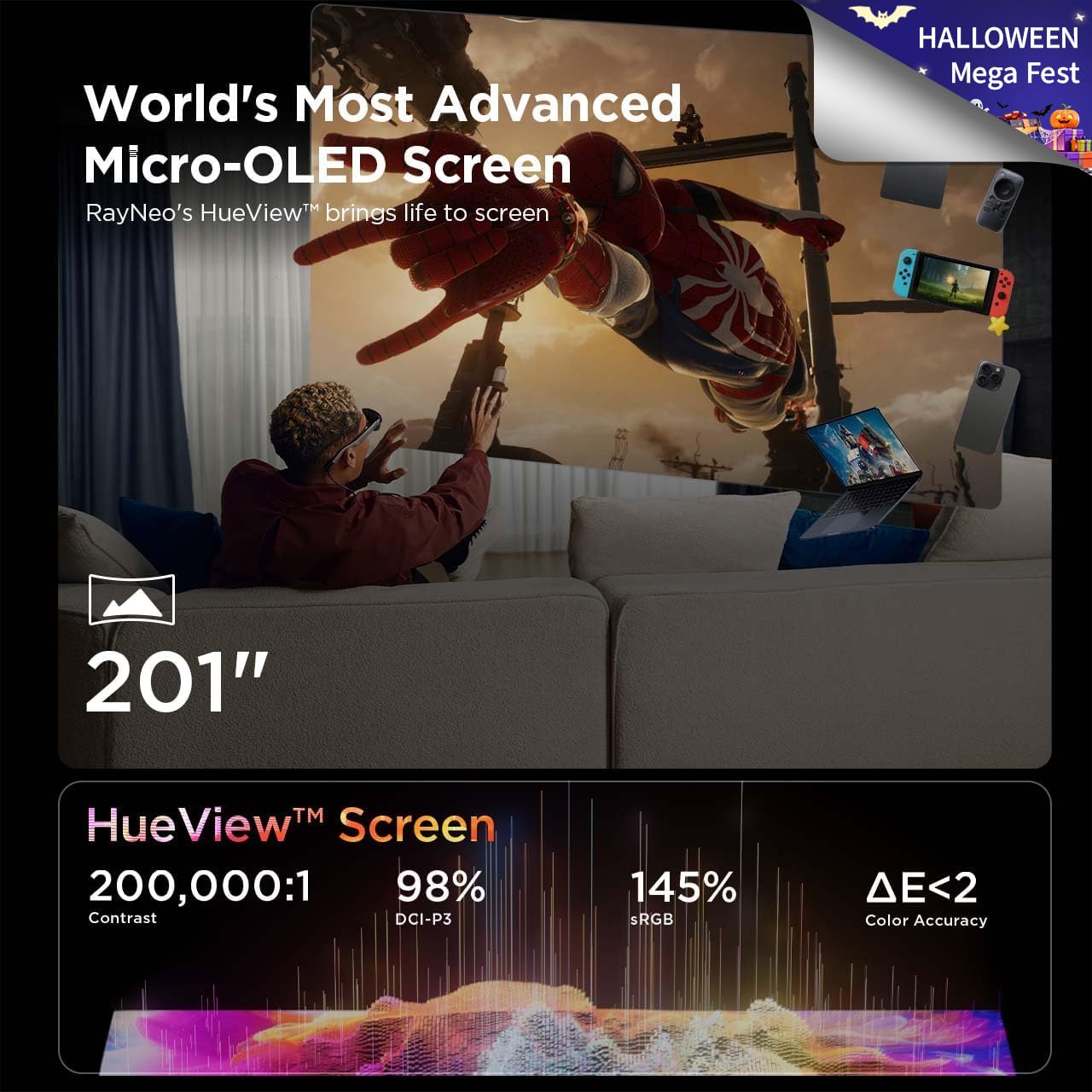 RayNeo Air 3s AR/XR Glasses, 201