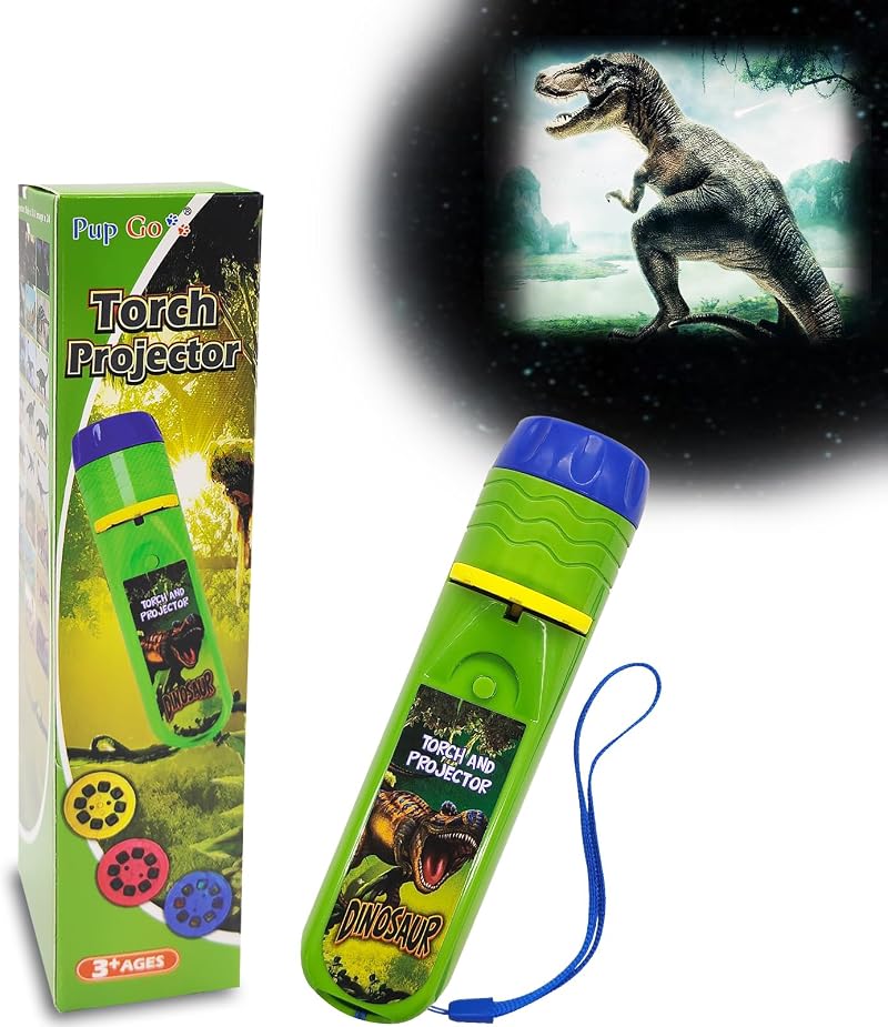Pup Go Dinosaur Torch & Projector for Kids 3+, 3 Discs 24 Images