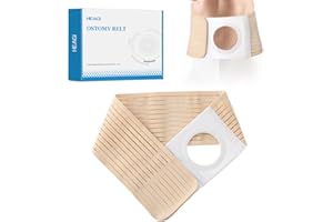 Ostomy Belt, Ostomy Supplies Ostomy Hernia Support Belt for Men/Women, Elastic Abdominal Support Belt Preventing The Stoma He
