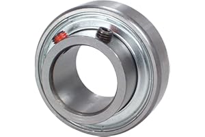 Peer Bearing FHSR204-12 Insert Bearing, FHSR200 Series, Narrow Inner Ring, Cylindrical Outer Ring, Non-Relubricable, Set Screw Locking Collar, Single Lip Seal, 3/4" Bore, 15 mm Inner Ring, 25 mm Outer Ring, 0.75" (19.05 mm) ID, 1.85" (47 mm) OD, 1.85" (47 mm) Width